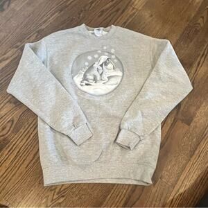 Disney Eeyore Winter Crewneck Cozy Vintage Winnie The Pooh Women's Small